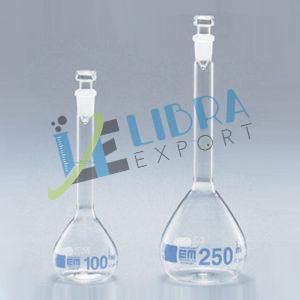 Flasks Volumetric with Hollow Stopper Blue, Certification : ISO9001:2008