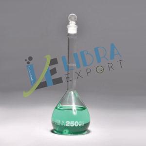 Volumetric Flask with Glass stopper Graduation White
