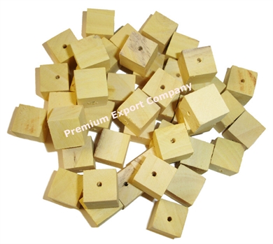 Square Wooden Natural Wood Beads, Pattern : Plain