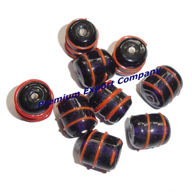 Striped Glass Beads