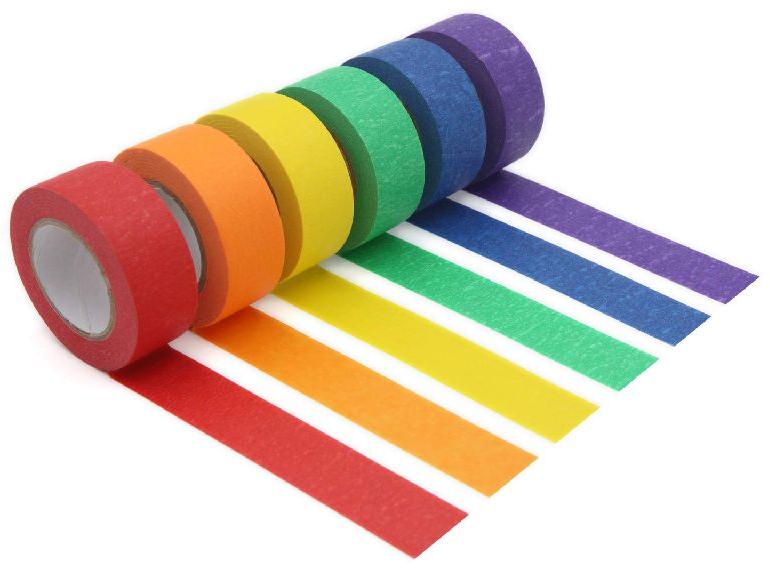 Colored Self Adhesive Tape, for Bag Sealing, Carton Sealing, Decoration, Masking