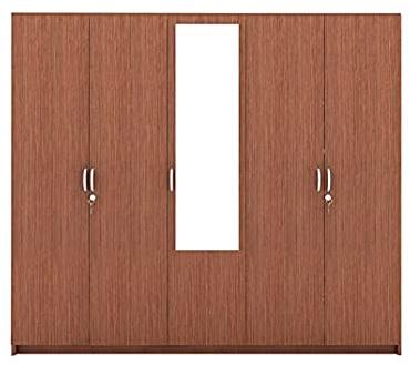 Polished Five Door Modular Wardrobe, for Office Use, Industrial Use, Home Use, Dimension : 180x60x210cm