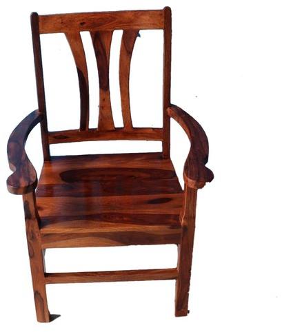  Wooden Chairs, Color : Brown