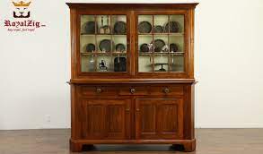 Antique Wooden Display Cupboard
