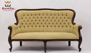 Maharaja Style High Back Tufted Sofa