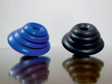 Conical Filteration Rubber Cones, Color : Black, Blue