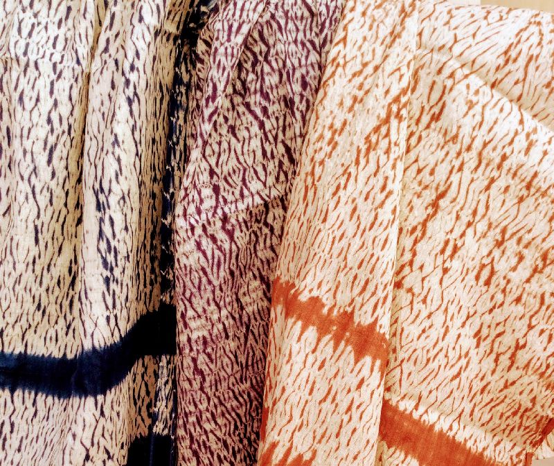 Handloom Shibori cotton Scarves