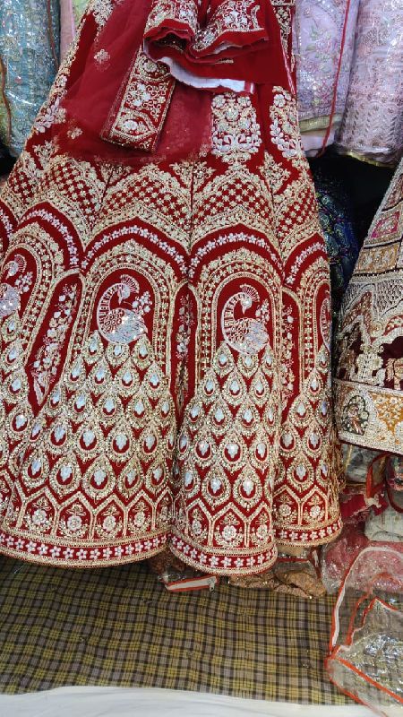 Peacock Bridal Lehenga Embroidered