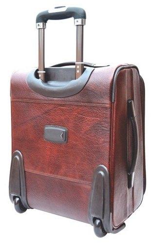 Leather Trolley Bag, Color : Brown at Rs 4,500 / Piece in Delhi ...