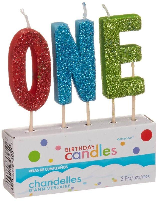 O-N-E Pick Glitter Candles, Color : Multicolor