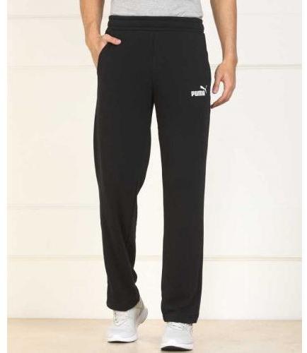 Puma. 100% Polyester Track pant, Color : Black