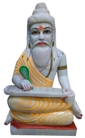 Marble Valmiki Statue, for Worship, Temple, Packaging Type : Carton Box
