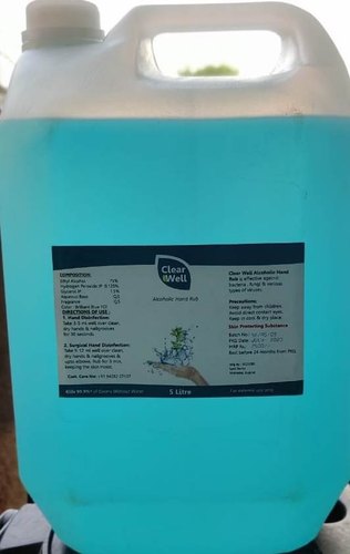 Liquid Hand Sanitizer, Packaging Size : 5 litter