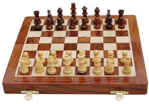 Square Wooden Chess Board, Color : Brown