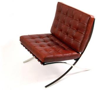 Brown Leather Barcelona Chair