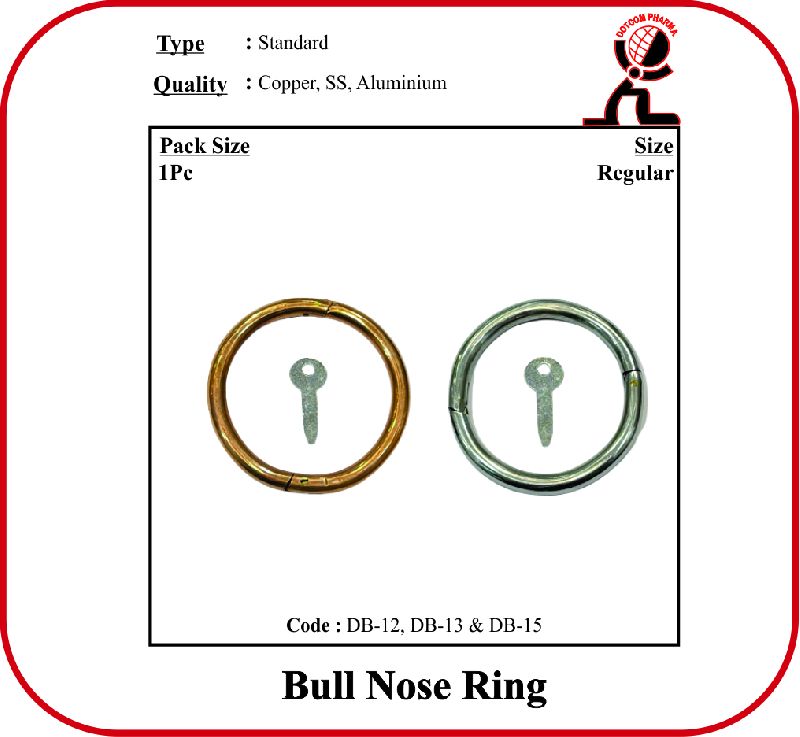 Polished Stainless Steel Bull Nose Ring, for Veterinary Use, Feature : Best Quality, Fine Finished