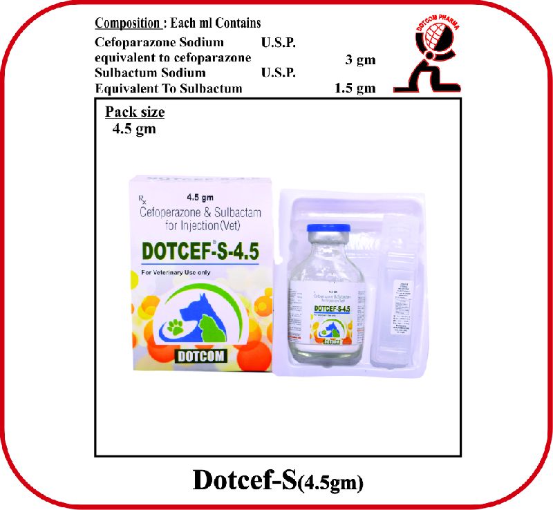 Cefoperazone sulbactam dry injection INJECTION DOTCEF-S 4.5 gm