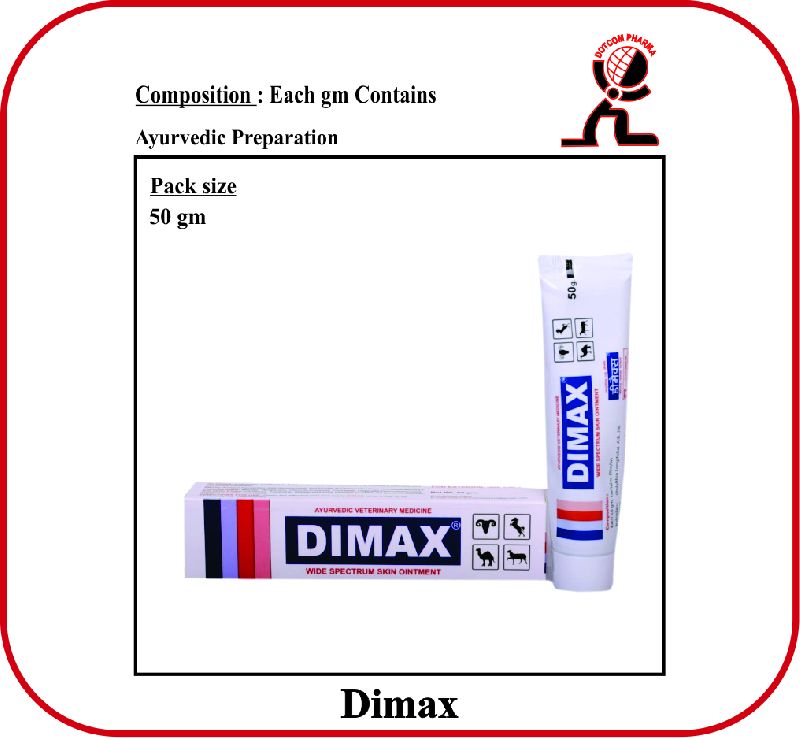DOTCOM PHARMA Dimax Ointment. Ayurvedic Preparation., for VETERINARY USE