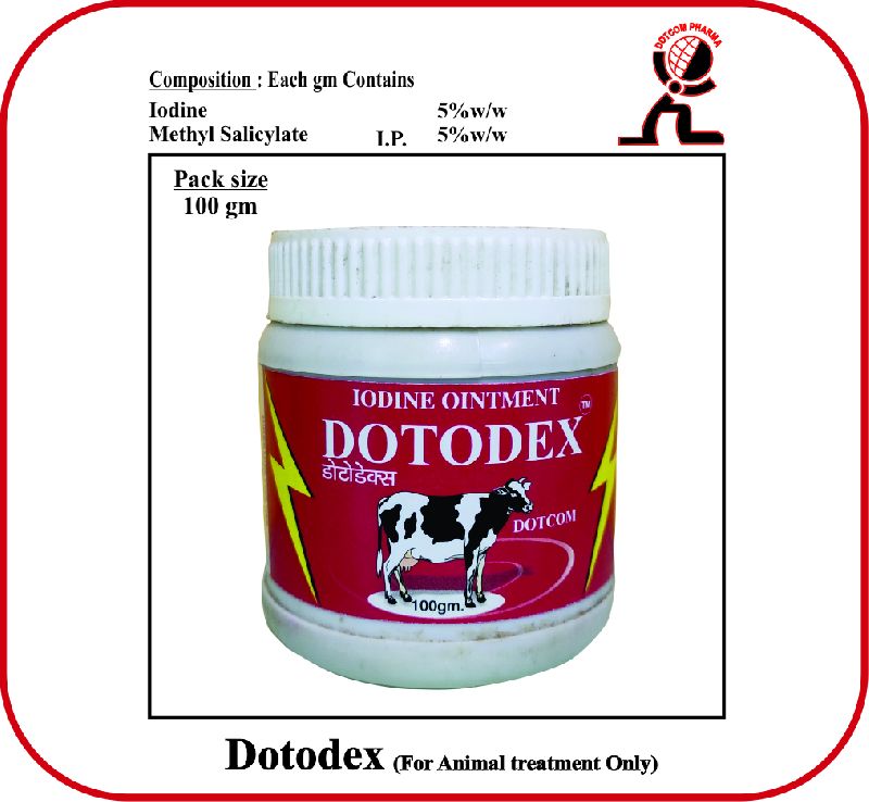 Dotodex Ointment. Iodine 5% With Methyl Salicylate 5%.