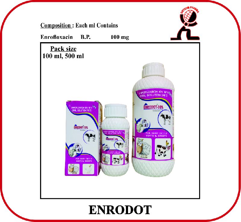 Enrodot Oral. Enrofloxacin 100 Mg