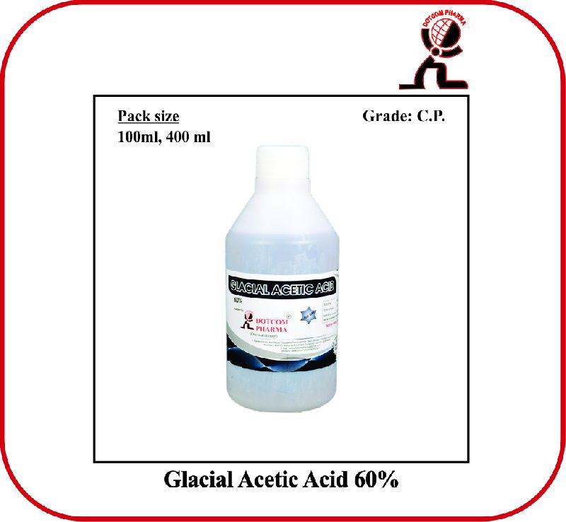 Glacial Acetic Acid 60%, for VETERINARY USE, Purity : 99.9%