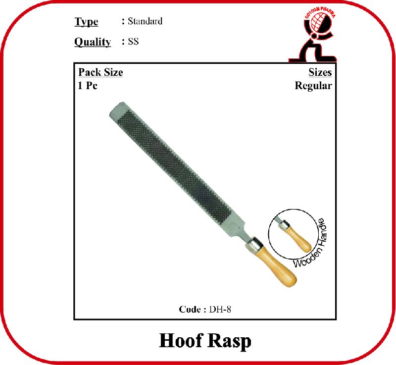 Polished METAL Hoof Rasp, for Veterinary Use, Feature : Best Quality, Fine Finished, Foldable, High Durability