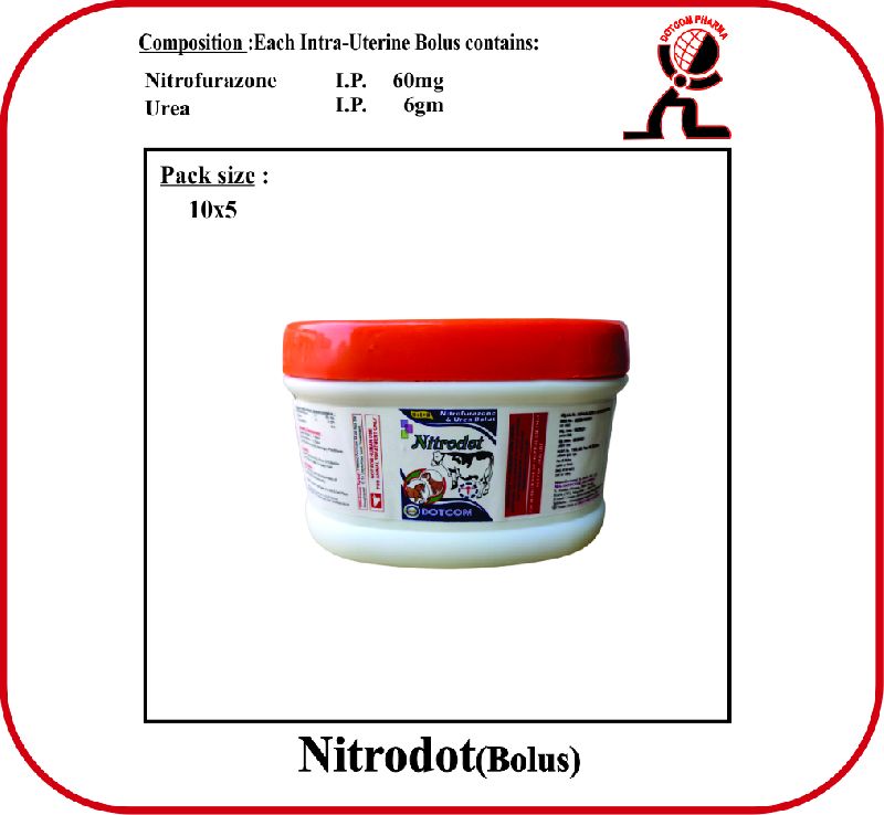 Nitrofurazone 60 mg & Urea 6 gm BOLUS NITRODOT