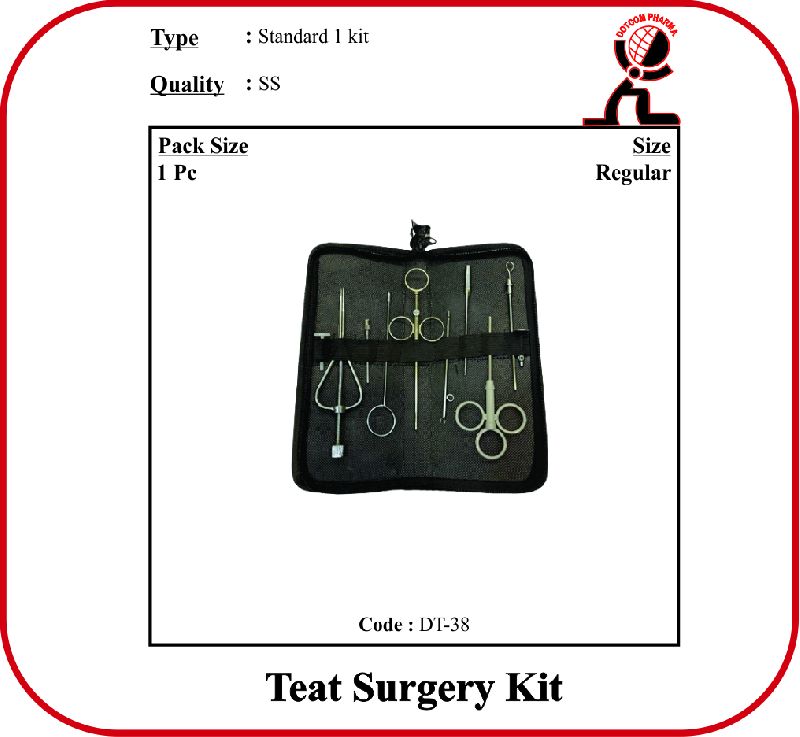 Stainless Steel Polished Teat Surgery Kit, for Veterinary Use, Feature : Best Quality, Fine Finished