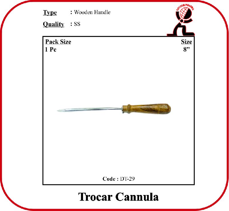Stainless Steel Polished Trocar Cannula, for Veterinary Use, Feature : Best Quality, Fine Finished