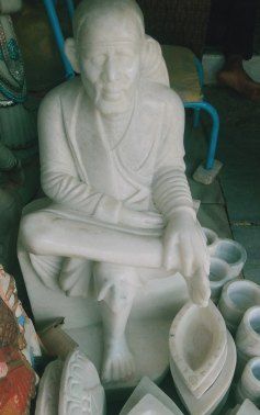 Marble Sai Baba Statue, Packaging Type : Cardboard Box