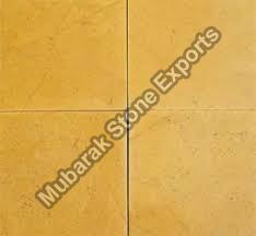 Polished 29x29mm Tandoor Yellow Limestone, Form : Solid