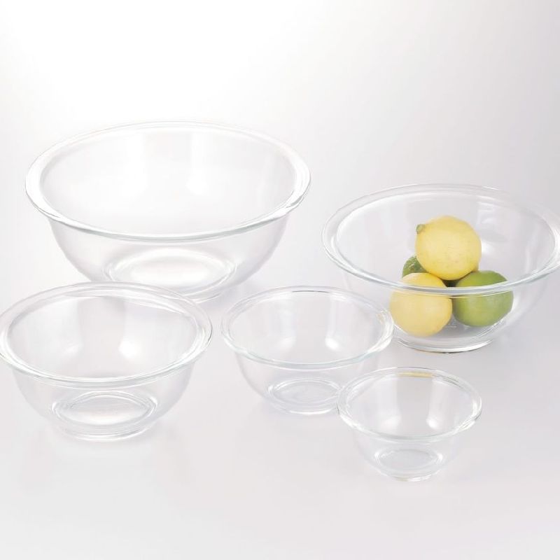 Glass Iwaki Bowl Set, Shape : Round