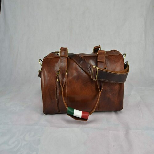 Leather Duffel Bag, Size : Medium