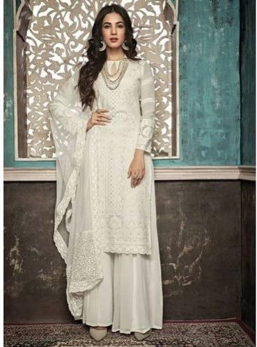 Ladies Party Wear Palazzo Suit