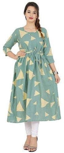 Ladies Printed Rayon Kurti