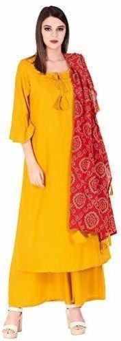 Ladies Rayon Palazzo Suit