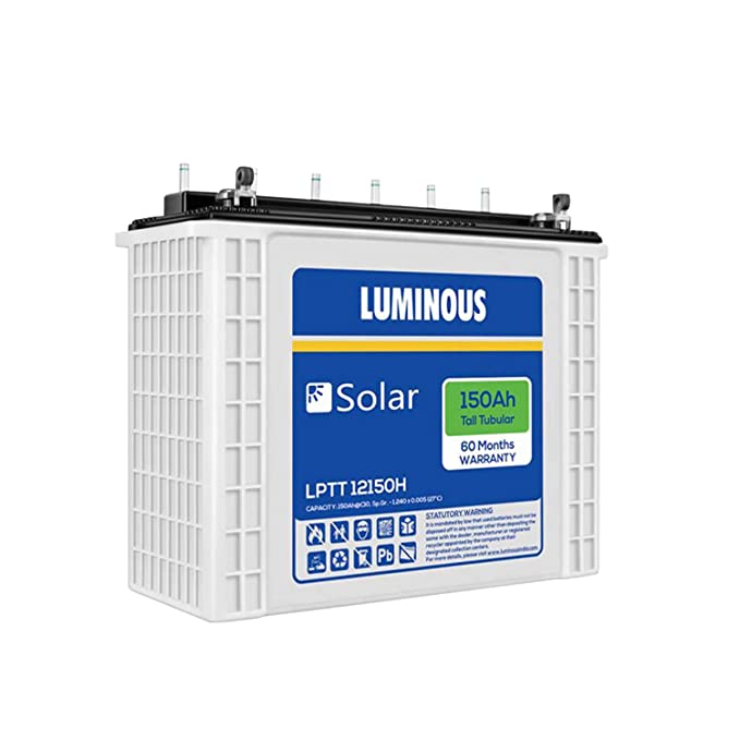 Luminous Solar Battery, for Inverters, Feature : Auto Cut, Fast Chargeable,  Heat Resistance at Rs 20,000 / Piece in Tirupur