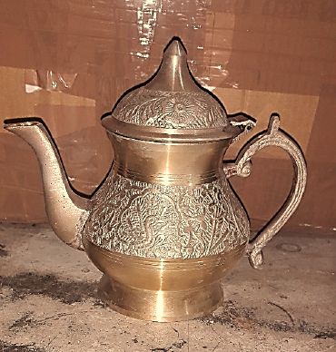 Brass Taj Teapot, Pattern : Designer