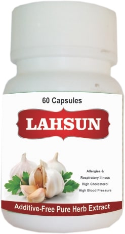 Natures Ayurveda Lahsun Capsules, Packaging Type : Plastic Bottle