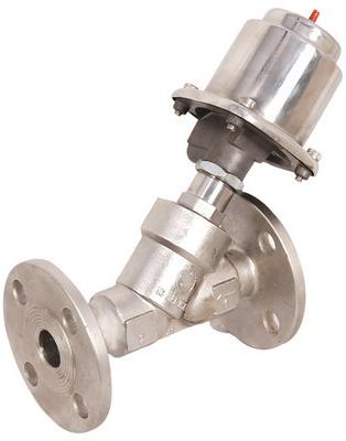 Stainless Steel Angle Type Control Valves, for Gas Fitting, Oil Fitting, Water Fitting, Size : 100-150mm