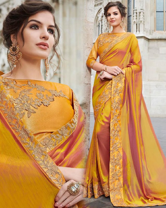Embroidered Silk Sarees, Feature : Dry Cleaning, Shrink-Resistant