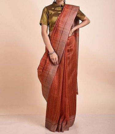 Unstitched Ghicha Silk Saree, Packaging Type : Plastic Bag