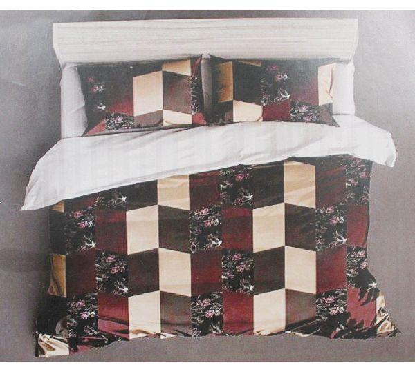 Cotton Printed Bedsheet Set, Color : Multicolor