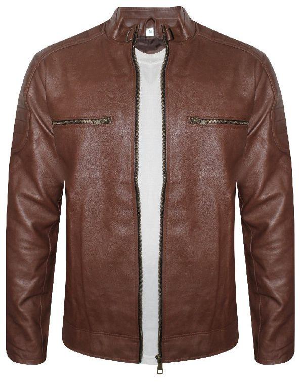 Faux Leather Jacket, Size : S, M, XL, XXL, XXXL