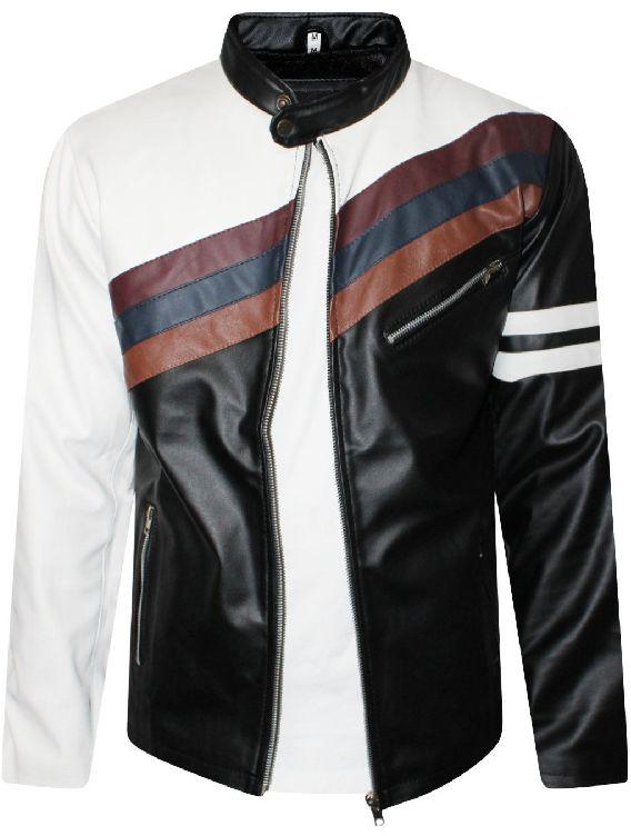 Leather Biker Jacket, Size : S, M, XL, XXL