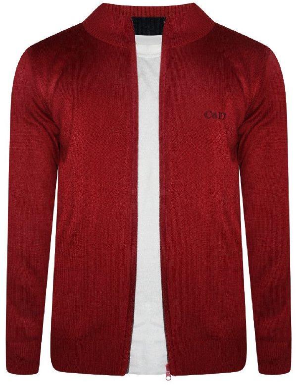 Maroon Zipper Sweater