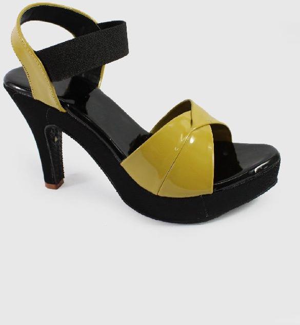 Mustard High Heeled Sandals, Size : 10, 11