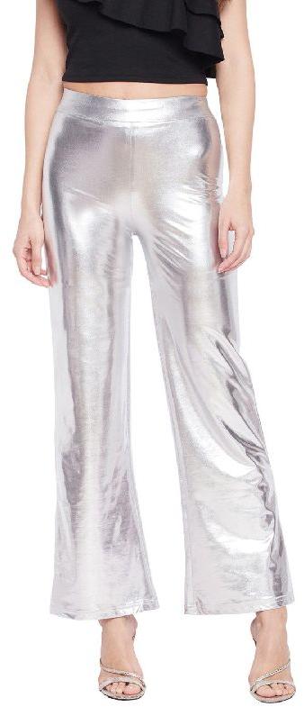 Silver Sheen Straight Pant, Size : XS - Cilory