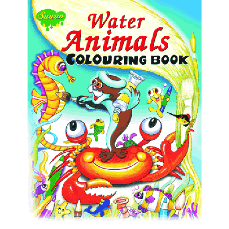 Water Animals Colouring Book