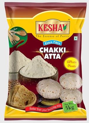 Keshav Chakki Atta, Packaging Type : Packet